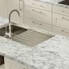 options white and black marble worktops