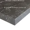 Duropal 4 metre kitchen worktop in nero portoro