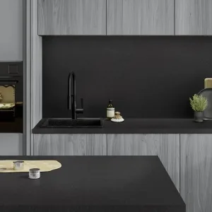 Prima dark grey stone effect laminate worktop